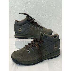 Timberland 6" Premium Leather Boots Green A1RIC Men Sz 9 Waterproof Sales Sample